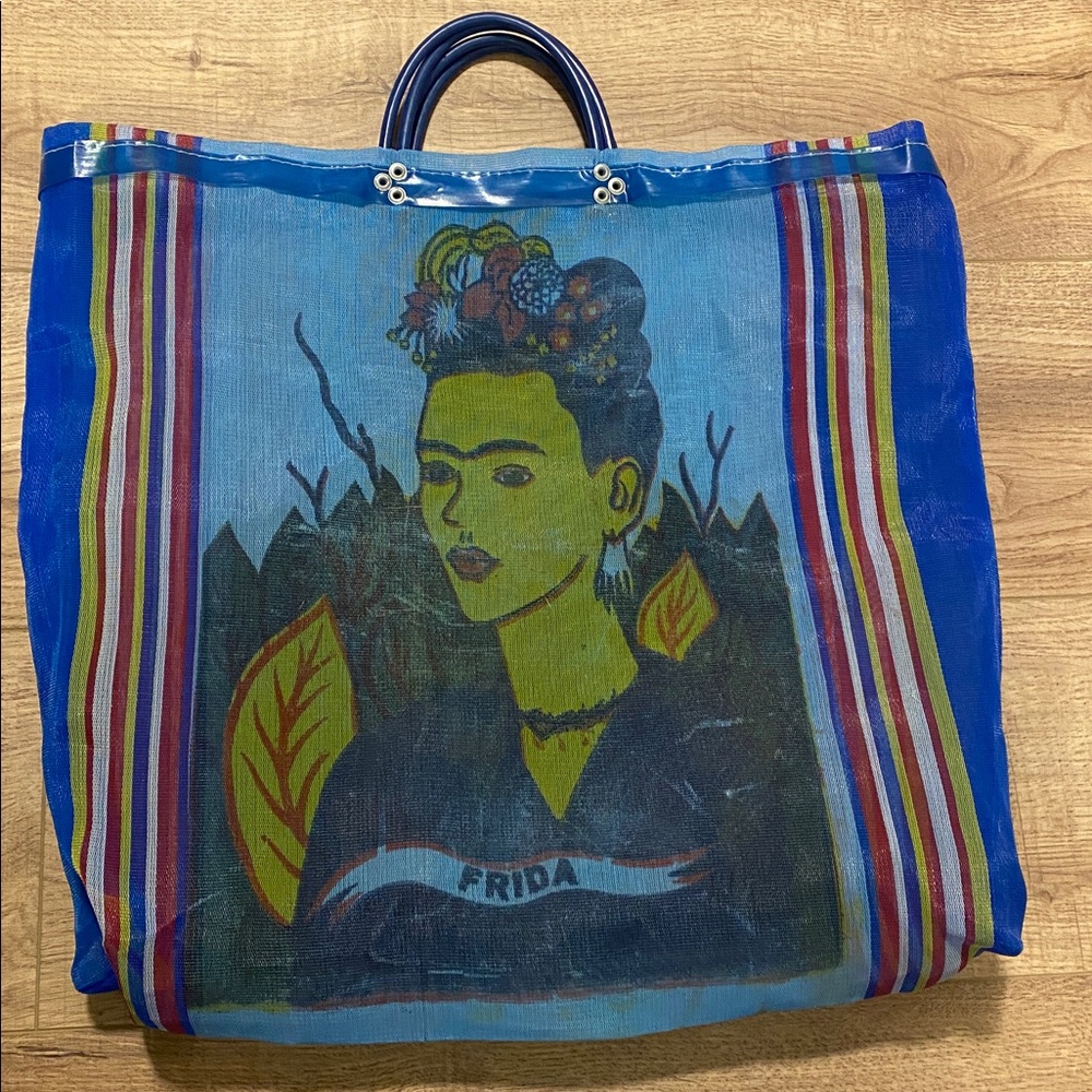 Frida  Double Handled Mesh Tote Preloved